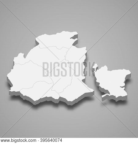 3d Isometric Map Of Obwalden Is A Canton Of Switzerland