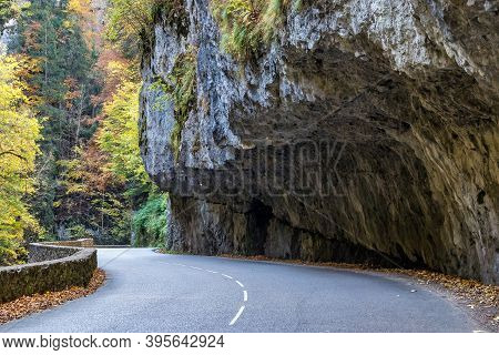 Gorges De La Bourne, The Bourne Canyon Near Villard De Lans, Vercors In France, Europe