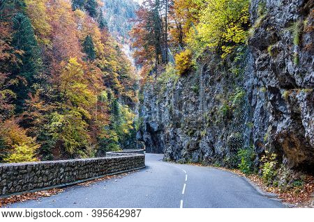 Gorges De La Bourne, The Bourne Canyon Near Villard De Lans, Vercors In France, Europe