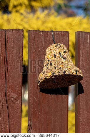 Bell From Various Grains, A Delicacy For All The Birds In The Garden
