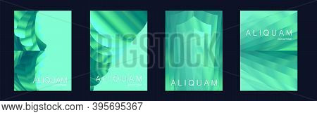 Geometric Liquid Texture. Vintage Paper Gradient Texture. Light Stylish Luxury Flyer. Fluid Minimal 