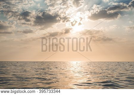 Golden Hour At Sunset In Ancon Beach Cuba