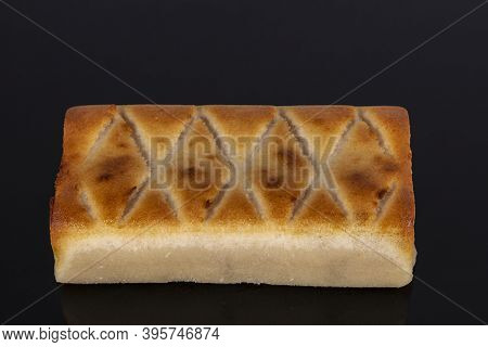 A (pan De Cadiz) Typical Sweet From Andalusia, Spain. Baked Dessert Of Marzipan Dough Filled With Ca
