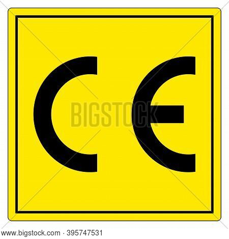 Ce Mark Symbol Sign, Vector Illustration, Isolate On White Background Label .eps10