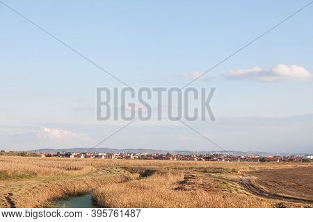 Panorama Of The Boroughs Of Borca, Krnjaca And Mali Zbeg. These Are Districts And Urban Settlements 
