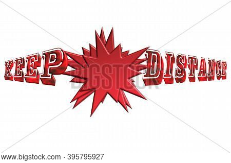 Diskretionschild - Health Comes First / Coronavirus (covid-19) - Please Keep Your Distance. When Sho