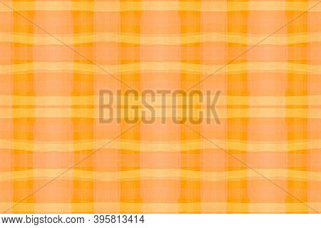 Summer Checks Print. Watercolor Picnic Flannel. Irish Stripes For Kilt Design. Seamless Autumn Check