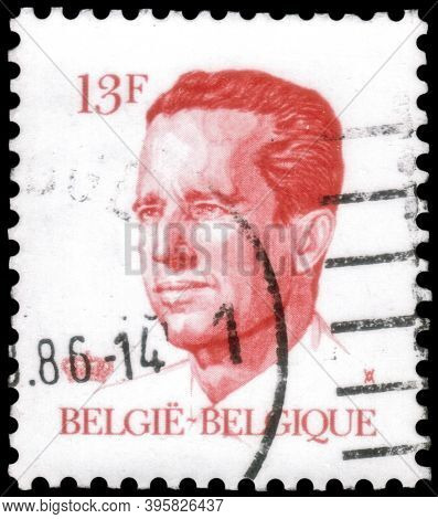 Saint Petersburg, Russia - September 18, 2020: Postage Stamp Issued In Belgium With The Image Of The
