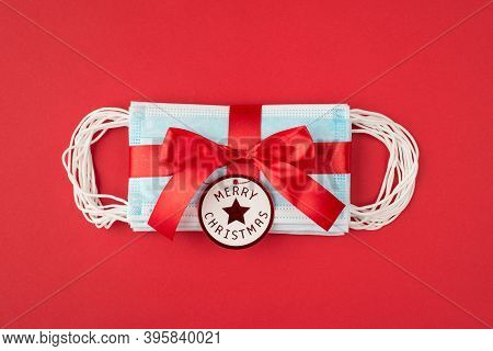 New Type Of Giving Presents Concept. Top Above Overhead Close Up View Photo Of Heap Of Disposable Ma