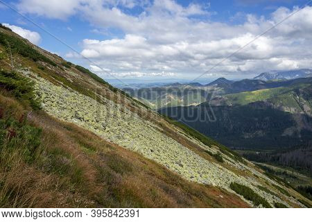 Western Tatras In Slovakia. View From The Trail To Salatin.