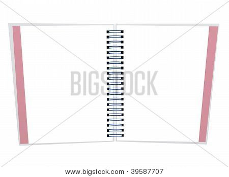 Notatnik spirala puste różowy kolor