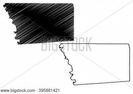 Simpson County, Mississippi (u.s. County, United States Of America, Usa, U.s., Us) Map Vector Illust