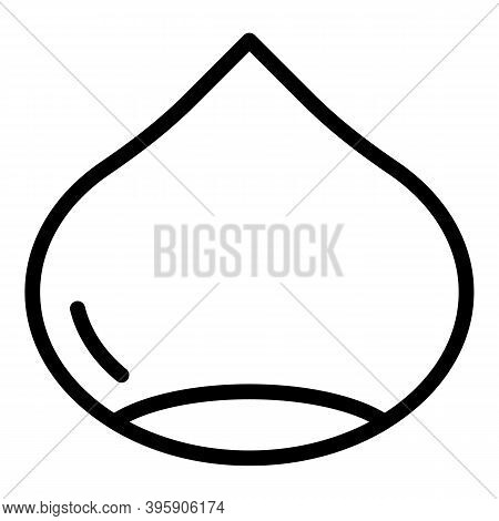 Dry Chetnut Icon. Outline Dry Chetnut Vector Icon For Web Design Isolated On White Background