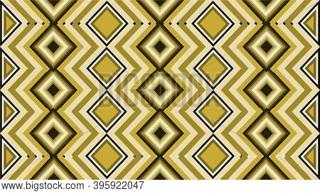 Image Of A Golden Color, Curve Stripes, Abstract Vector Graphic Design.