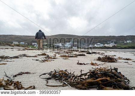 Narin Strand Is A Beautiful Large Blue Flag Beach In Portnoo, County Donegal - Ireland