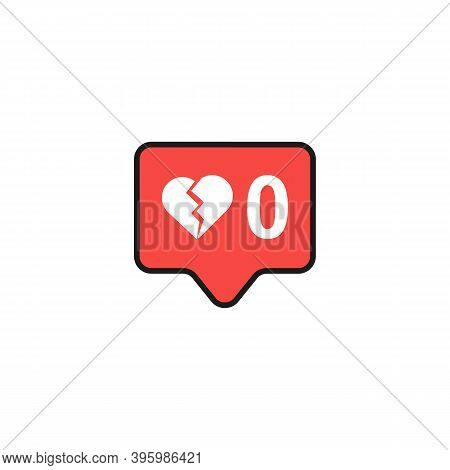 Vinnitsa, Ukraine - 23 November 2020. Social Network Hearth. Vector Icon