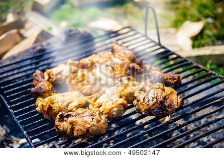 Frango Grill fumar