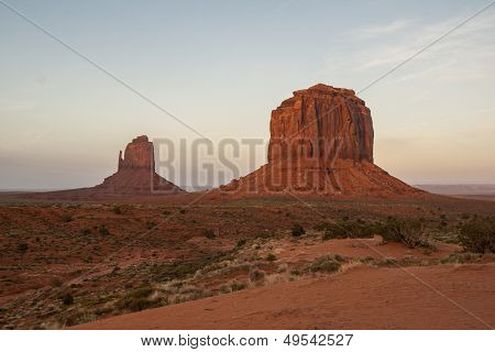 Dusk View Of Monument Valley