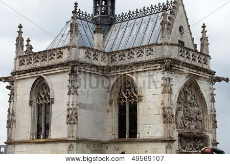 Chapel St. Hubert where Leonardo Da Vinci is buried in Amboise France.