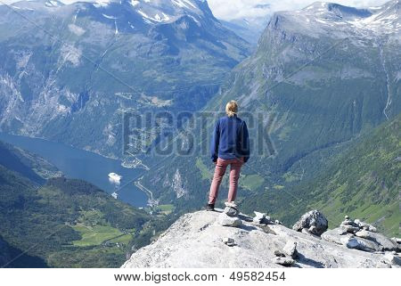 Woman Enjoying View
