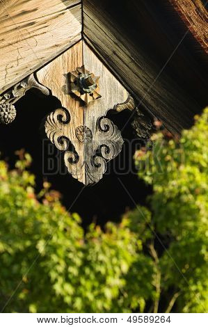 Japan Kyoto Tenryuji templet arkitektonisk detalj närbild