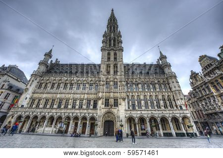 Town Hall In Brussels, Belgium.