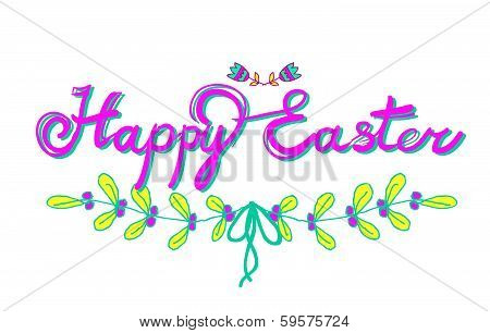 HAPPY EASTER hand lettering