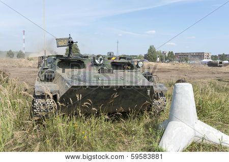 BORNE SULINOWO, POLAND - AUGUST 16: Presentation of historic military vehicles on 