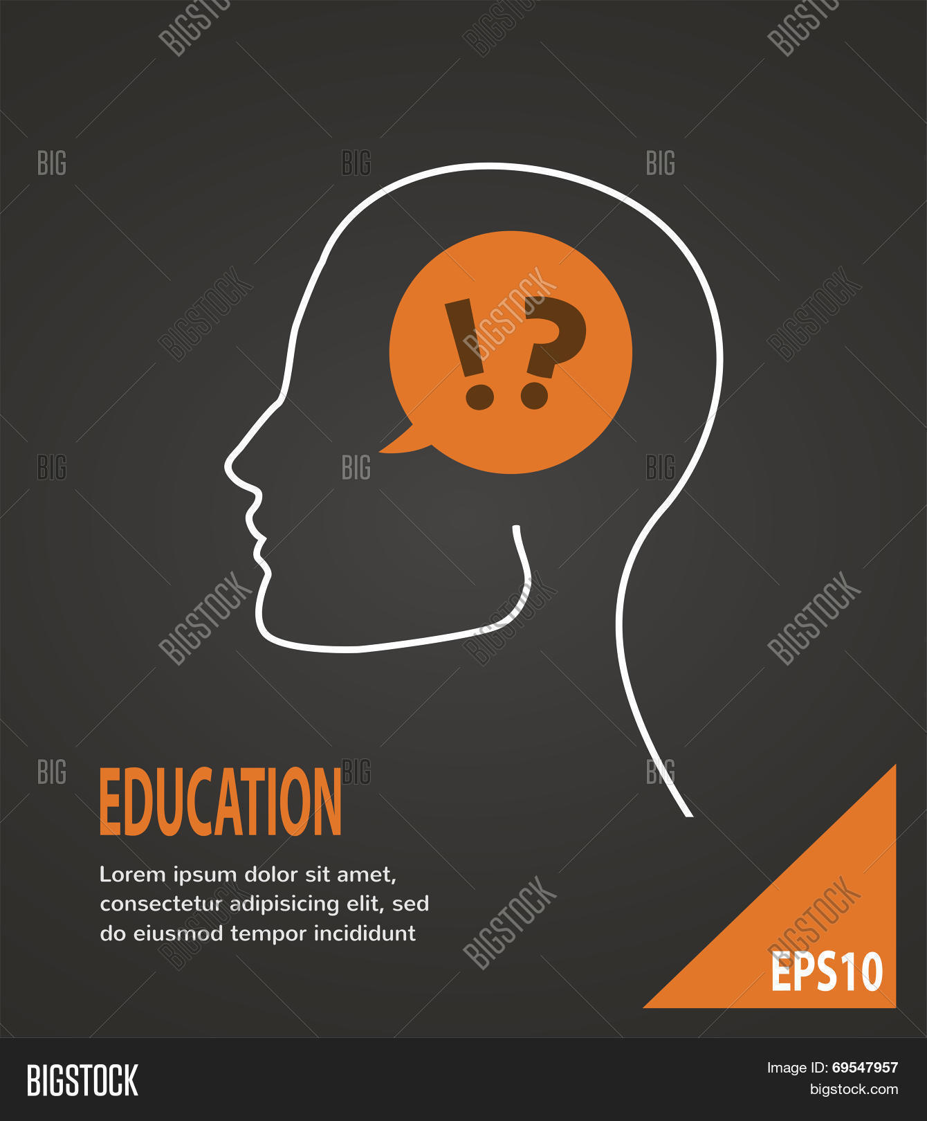 Human Head Question Vector & Photo (Free Trial) | Bigstock