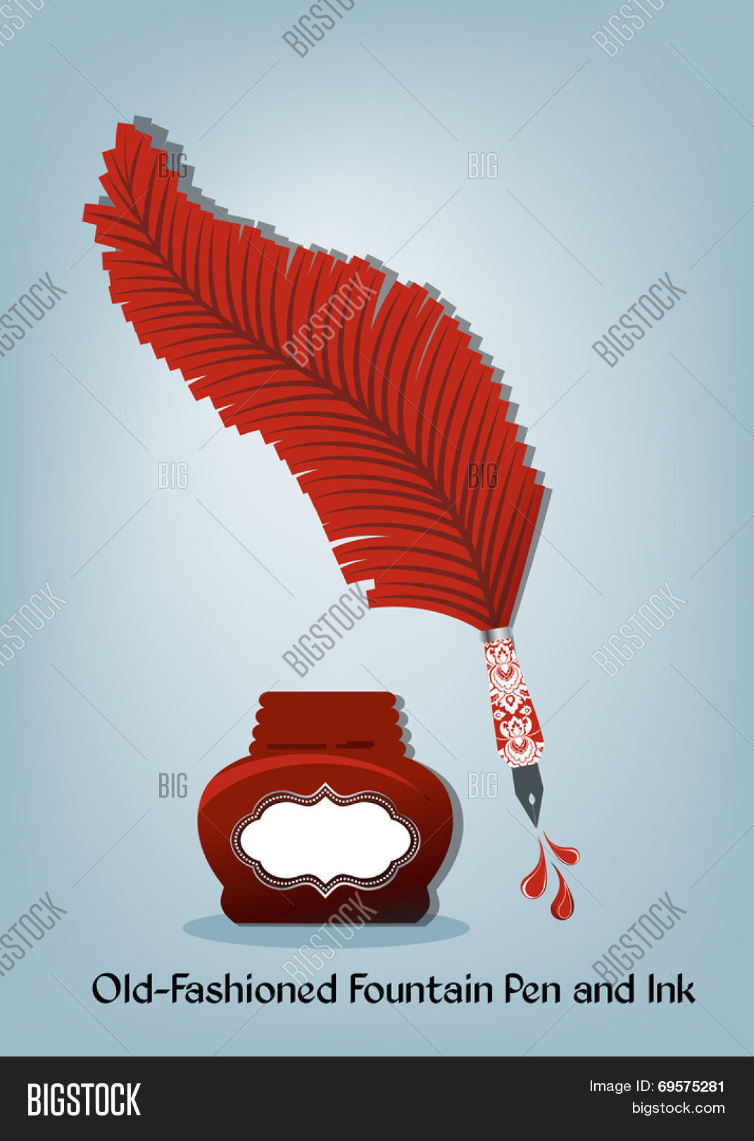 Old-fashioned Pen Ink Vector & Photo (Free Trial) | Bigstock