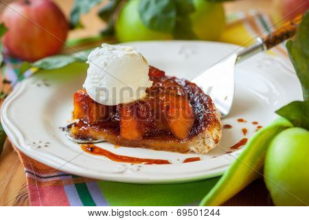 Apple Tart Tatin with ice cream