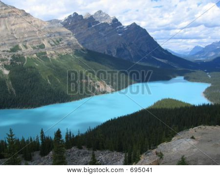 Lago Peyto, montañas rocosas de Canadá