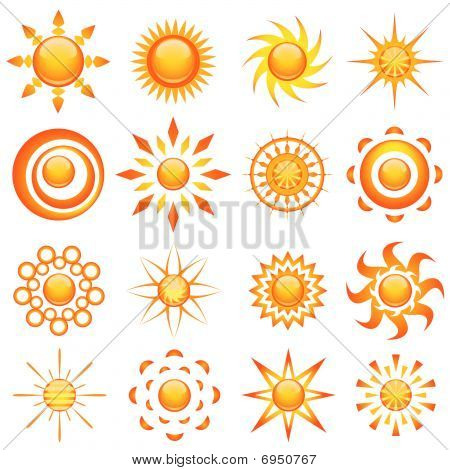 vecteur de soleil