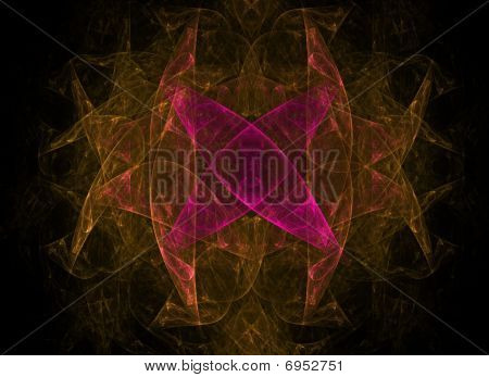 Yellow and pink fractal