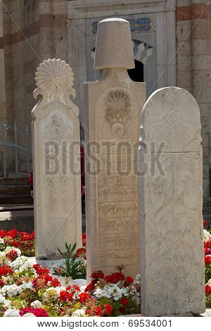 Mevlana museum mosque in Konya. Anatolia. Turkey
