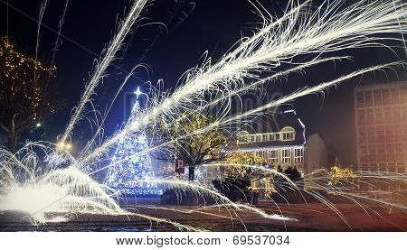 New year fireworks