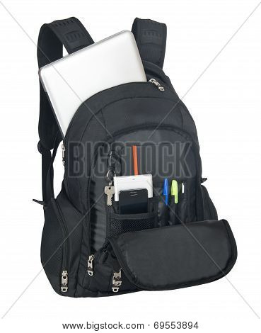 Black backpack