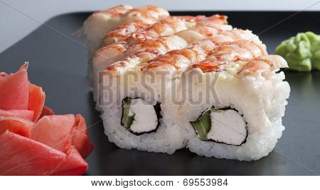 Japanese Sushi Rice Shrimp;