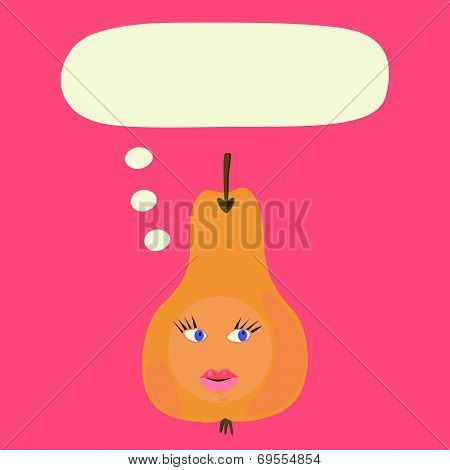 Communication bubble - pear