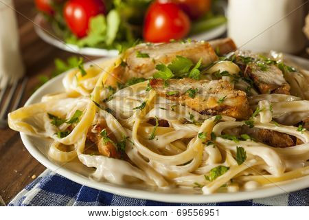 Homemade Fettucini Aflredo Pasta