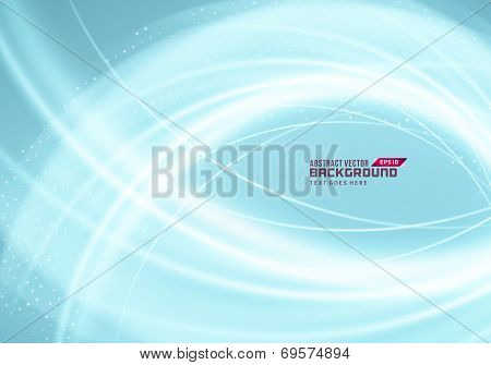 Abstract soft waves light lines vector background