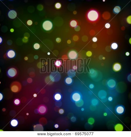 Abstract vector background with bokeh lights