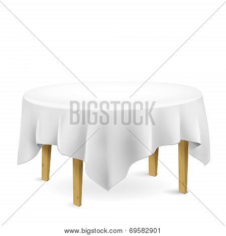 Table With Tablecloth