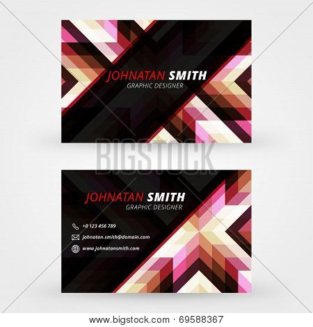 Creative business card vector design print template