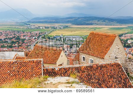 Medieval Fortress In Rasnov, Transylvania, Romania