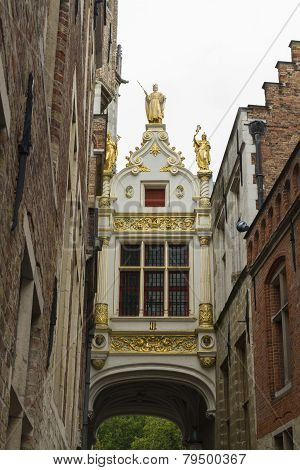 Gate To Aaron Civil Registry, Bruges.