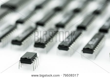 Army of processors - conceptual image of digital revolution