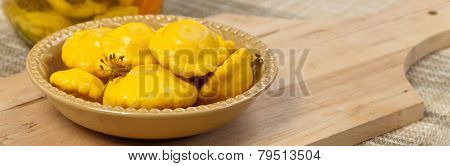 Pickled Pattypan Squash