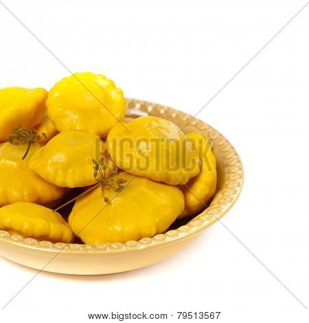 Pickled Pattypan Squash