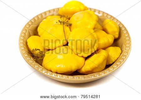 Pickled Pattypan Squash